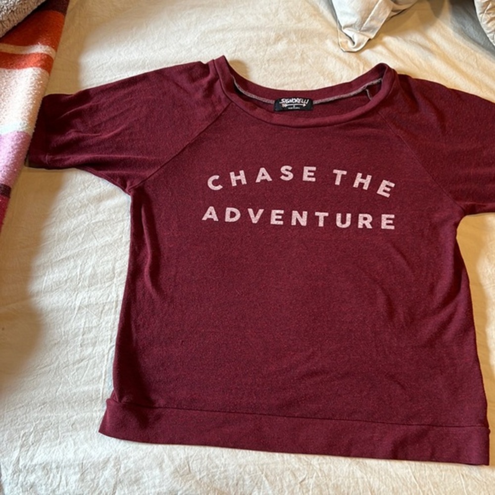 Signorelli •Chase The Ddventure • short sleeve sweatshirt top, Sz S